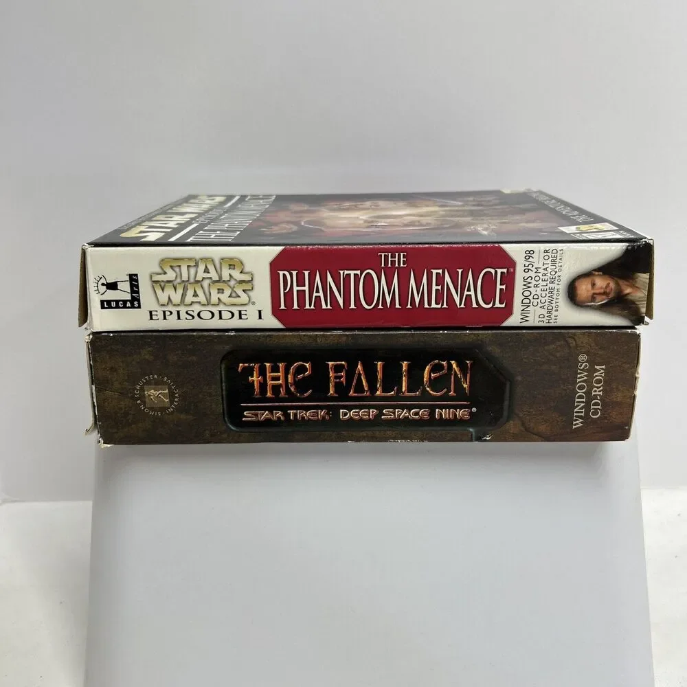 🔥LOT‎ OF 2 - STAR WARS PC GAMES - EPISODE 1 & THE FALLEN VGC